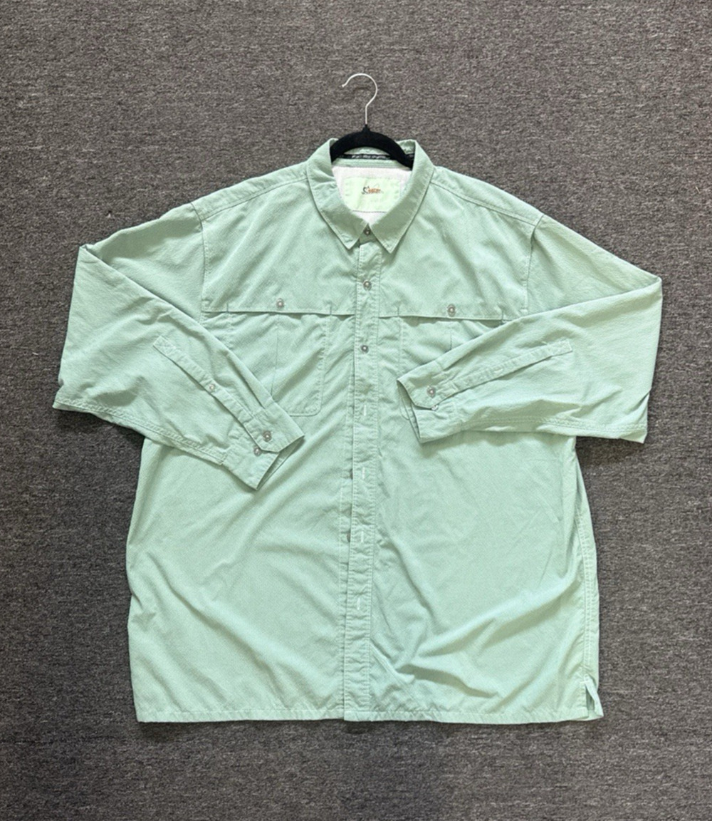 World Wide Sportsman Long Sleeve Button Up 2XL Fishing Hiking Vented